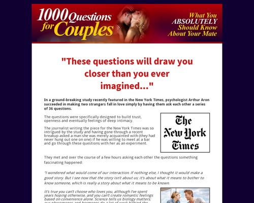 1000 Questions for Couples – official site