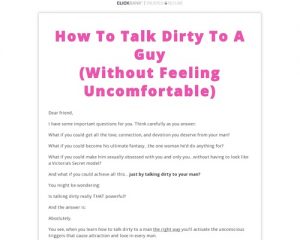 Dirty Talking Secrets - How To Talk Dirty To A Guy