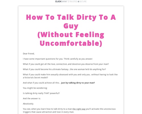Dirty Talking Secrets – How To Talk Dirty To A Guy