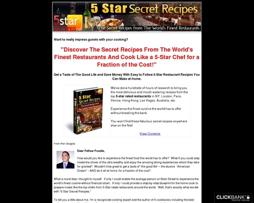 Experience the World’s Finest 5 Star Restaurant Recipes