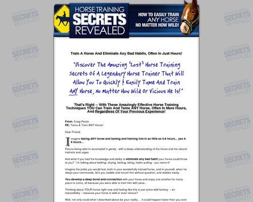 Horse Training Secrets Revealed
