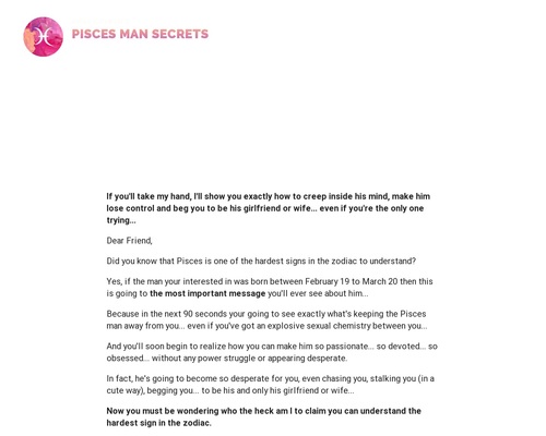 Pisces Man Secrets — Put That Hot Pisces Man Under Your Spell