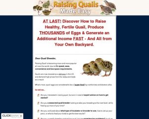 Raising Quails Made Easy - How To Raise Quails the Easy Way