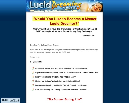 Lucid Dreaming Made Easy – Learn Step-By-Step How To Control Your Dreams