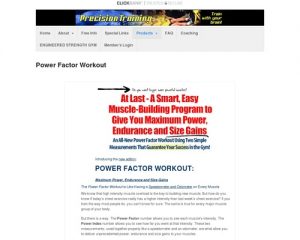 Power Factor Workout: Maximum Power, Endurance and Size Gains edition.