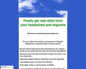 Headache and migraine relief