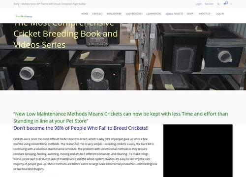 The Complete Cricket Breeding Manual-Clickbank – Breeding Insects Made Easy